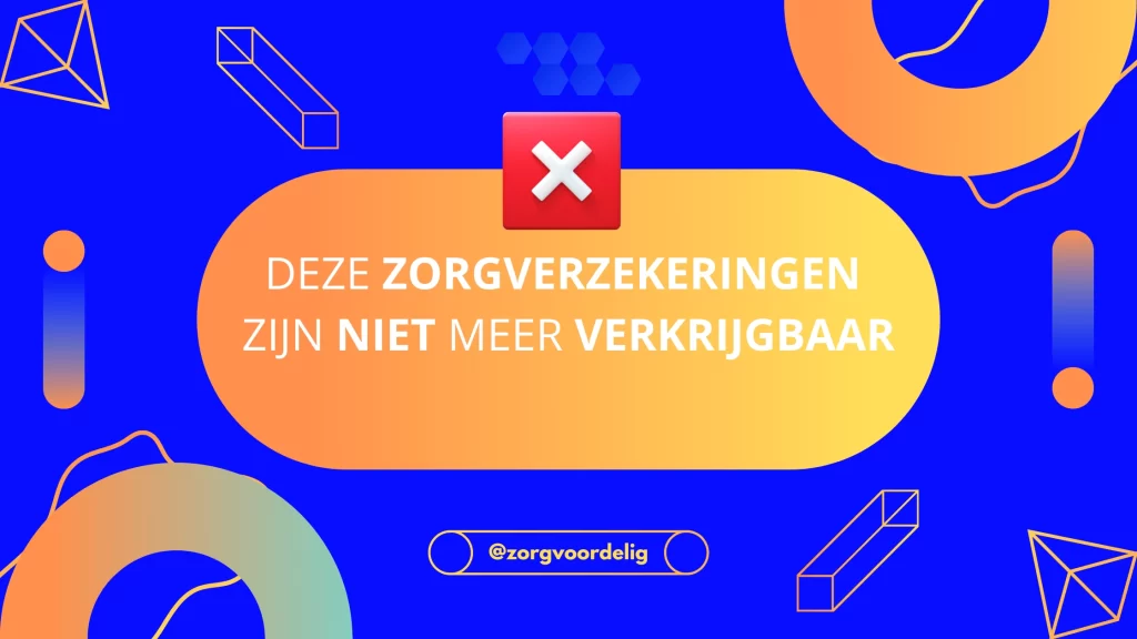 Zorgverzekeringen gestopt