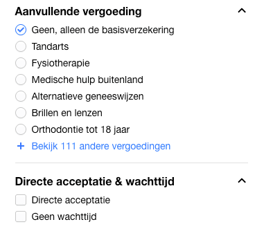Zorgverzekering vergelijken: kies aanvullende dekkingen