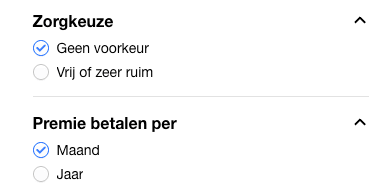 Zorgverzekering vergelijken: kies zorgkeuze en betaling
